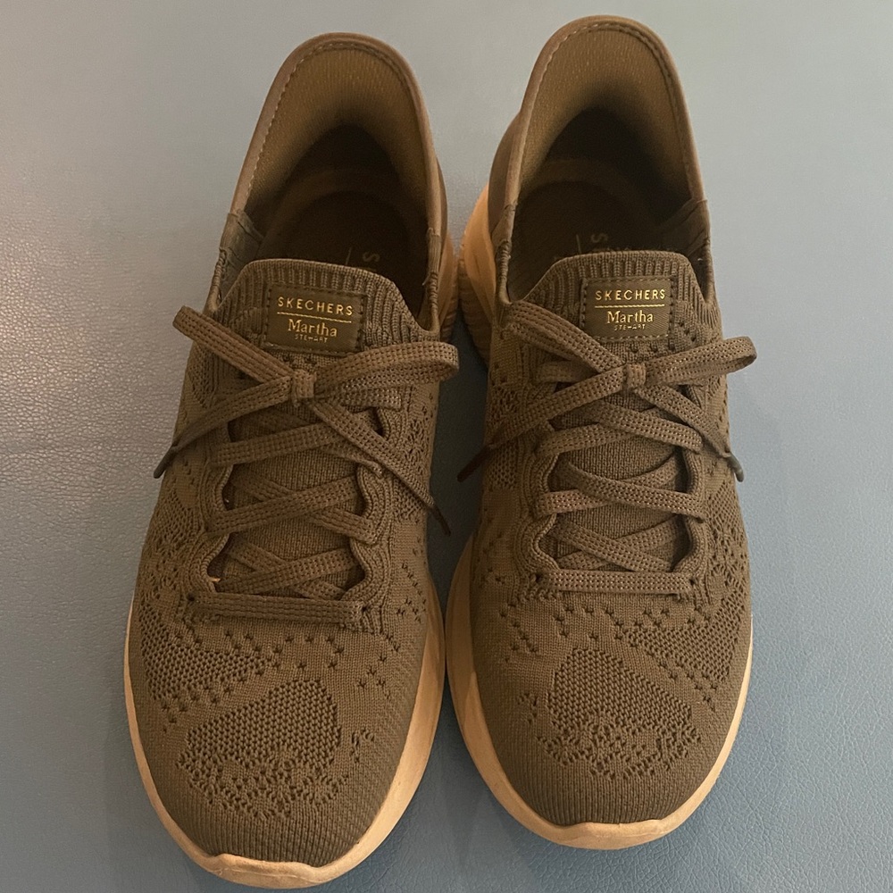 Martha Stewart Olive Green Sneakers
